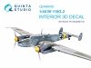 Quinta Studio QD48435 Bf 110G-2 3D-Printed coloured Interior on decal paper (Revell) 1/48